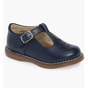 Footmates Sherry Mary Jane toddler shoes, navy